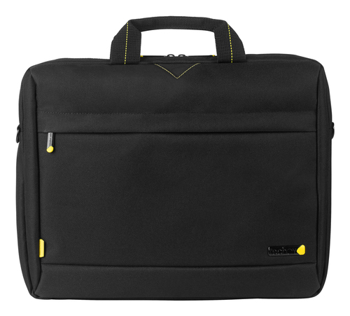 A Techair product the TAN1202v2 is a 15.6'' top loader bag in black. Includes foam padding- single front pocket and adjustable should strap. Supplied by Hypertec. – Tech Air