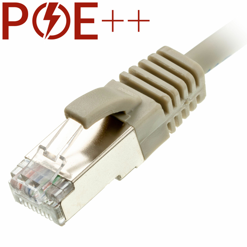 0.5m Cat6a RJ45 Grey U/FTP LSOH 30AWG Slim Snagless Booted Patch Lead – Cablenet