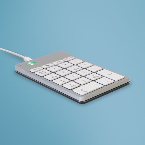 R-GO NUMPAD BREAK, NUMERIC KEYPAD, WIRED, WHITE – R-Go Tools