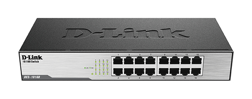 16-Port Fast Ethernet Unmanaged Desktop Switch – D-Link Systems