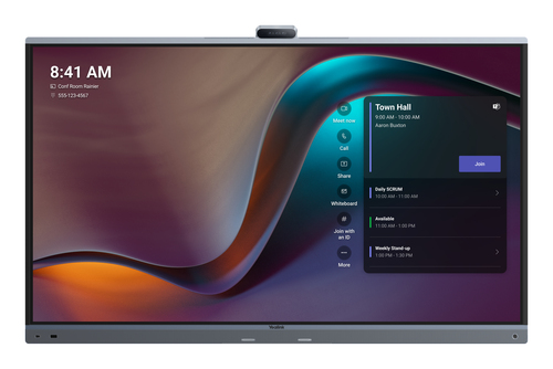 MeetingBoard 75 Pro for Small and Medium Rooms, Manager Office • Supports Teams mode/Zoom mode/General Mode; • 1x 75 inch all-in-one Collaboration Display, AC power cord, and cables; • 4 x stylus pen; Option(need to be purchased separately): MB-WallMount- – Yealink