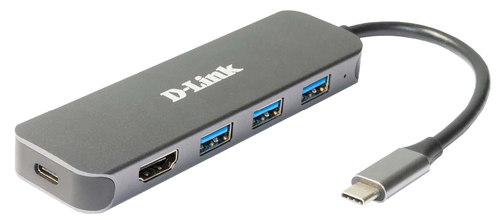 5-in-1 USB-C Hub HDMI/Power Delivery – D-Link Systems