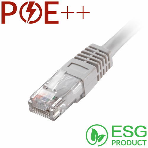 5m Cat6 RJ45 White U/UTP PVC 24AWG Flush Moulded Booted Patch Lead (PK 50) – Cablenet