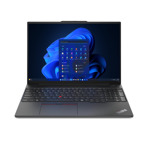 Lenovo ThinkPad E16 Gen 2 21MA - 180-degree hinge design - Intel Core Ultra 5 - 125U / up to 4.3 GHz - Win 11 Pro - Intel Graphics - 16 GB RAM - 256 GB SSD TCG Opal Encryption 2, NVMe - 16 IPS 1920 x 1200 - Gigabit Ethernet - Wi-Fi 6E, Bluetooth - black – Lenovo