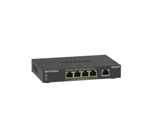 5PT GE UNMANAGED SWCH W/POE+ (GS305P) – Netgear