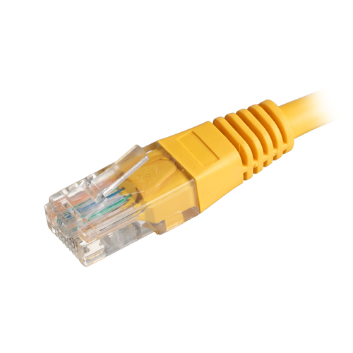 CNL 100PK 0.3M C5e Yw UTP PVC 24AWG FMB – Cablenet