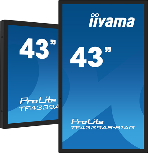 43" Black Large Format Display 4K UHD 500cd/m2 24/7 2x HDMI – Iiyama