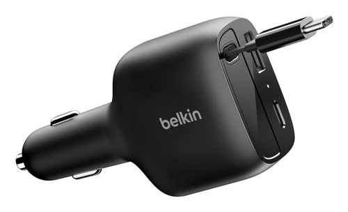 75W 2-PORT W RETRACT USB-C CARCHARGE – Belkin Components