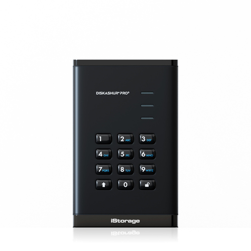 diskAshur PRO3 SSD 256-bit 2TB FIPS 140-3 Level 3 – iStorage