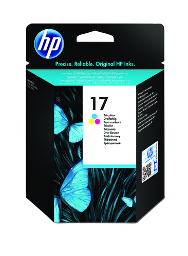 HP 17 TRI COLOUR INKJET HP NO 17 TRI COLOUR INKJET CAR840C/843C (15ML) – HP Inc