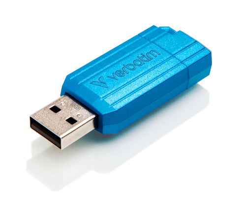 Verbatim PINSTRIPE 16GB USB 2.0 BLUE – Verbatim