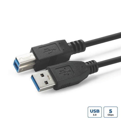 USB3.0 A-B 1M M-M – MicroConnect