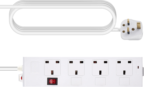 VISION 4-Socket Power Strip UK – Vision