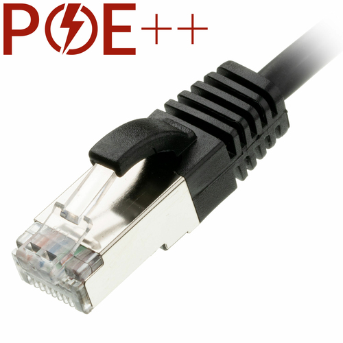 0.25m Cat6a RJ45 Black U/FTP LSOH 30AWG Slim Snagless Booted Patch Lea – Cablenet