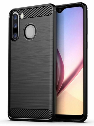 Samsung A21 Brushed Silicone - Black – JLC