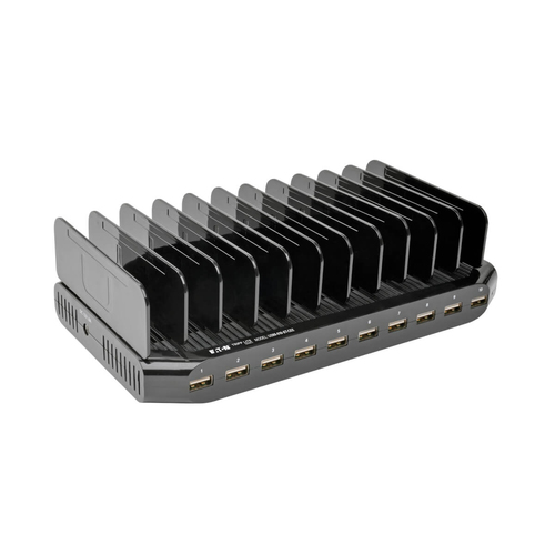 10-Port USB Charging Station with Adjustable Storage 12V 8A 96W USB Charger Output Schuko Power Cord – Eaton