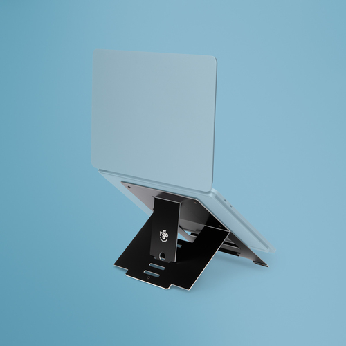 Riser Laptopstandaard Mobiel InstelbaarZwart – R-Go Tools