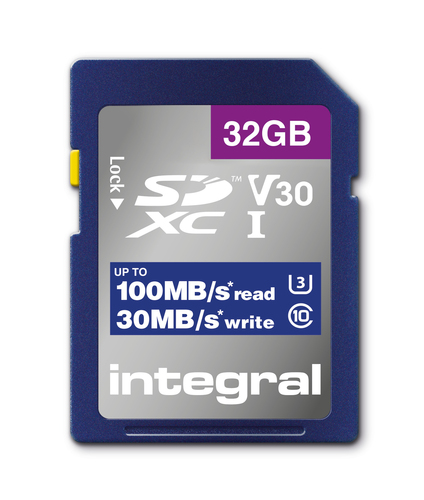 SD V30 100MB/S MEMORY CARD 32GB – Integral Memory