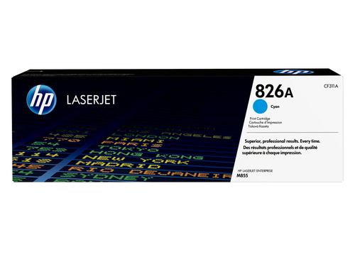 TONER CARTRIDGE 826A CYAN – HP Inc