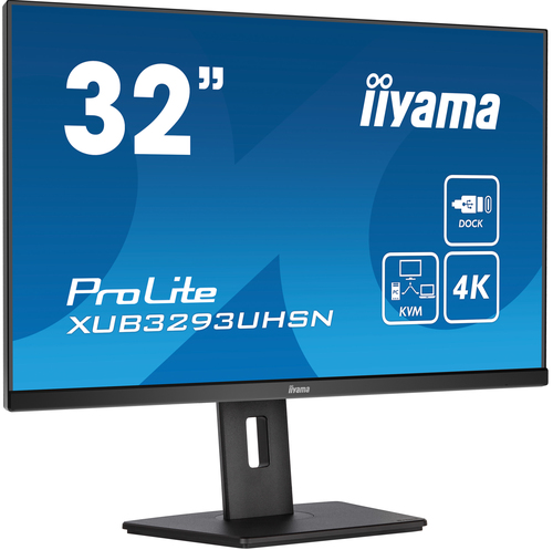 32W LCD Business 4K UHD IPS USB-C Dock KVM – Iiyama