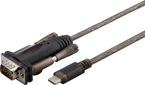 USB3.1 C - SERIAL DB9 1M M-M – MicroConnect