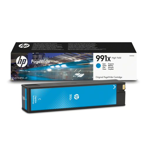 HP 991X PAGEWIDE CARTRIDGE HIGH YIELD CYAN ORIGAL – HP Inc