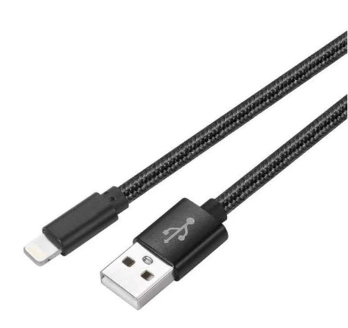 JLC MFI Braided USB (Male) to Lightning (Male) Cable - 2M - Black – JLC