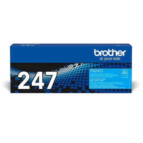 TN-247C JUMBO TONER CYAN 2300 P F/ DCP-L3510CDW L3550CDW – Brother