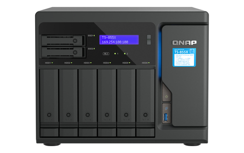 8-Bay NAS C5125 8-core/8-thrd 2.8GHzproc – Qnap