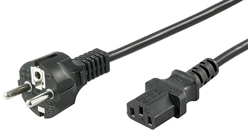 POWER CORD 5M BLACK IEC320 – MicroConnect