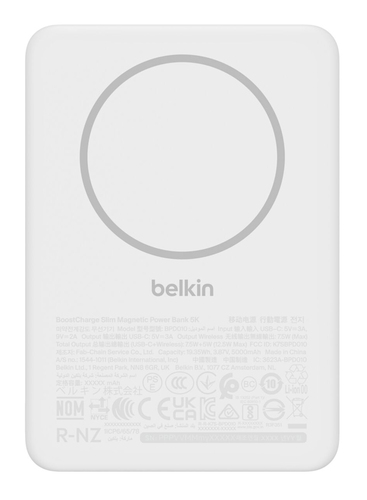 BOOSTCHARGE Slim 5k Magnetic 7.5w White – Belkin Components