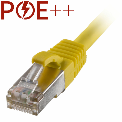 0.3m Cat6a RJ45 Yellow S/FTP LSOH 26AWG Snagless Booted Patch Lead – Cablenet