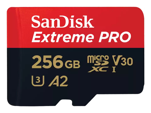 EXTREME PRO MICROSDXC 256GB+SD ADAPTER 200MB/S 140MB/S A2 C10 V – SanDisk