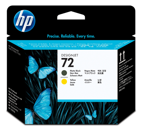 HP 72 MATTE BLACK AND YELLOW PRTHEAD – HP Inc