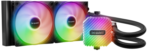 Be Quiet! Light Loop 240mm ARGB Liquid CPU Cooler, 2x Light Wings LX PWM Fans, ARGB Cooling Block, ARGB-PWM-Hub – BeQuiet