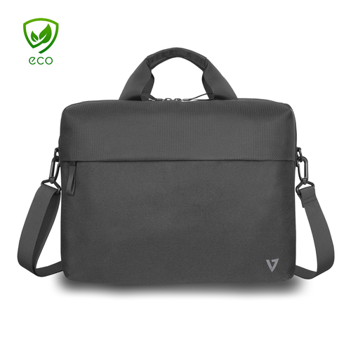 14IN ECO-FRIENDLY BRIEFCASE RPET TOP LOADING LAPTOP BAG – V7