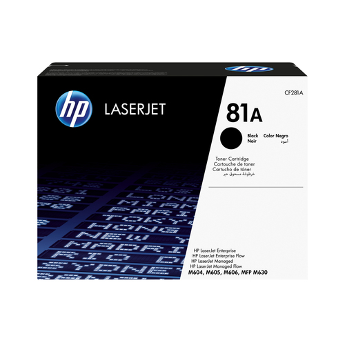 TONER CARTRIDGE 81A BLACK – HP Inc