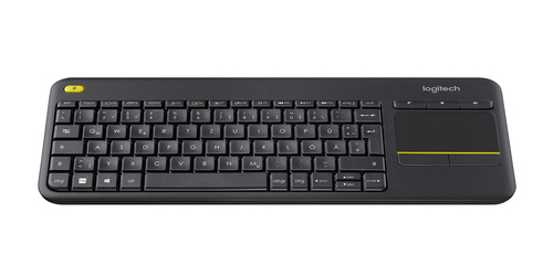 WIRELESS TOUCH KEYBOARD K400 PLUS BLACK (GERMAN) K400+ BLACK – Logitech