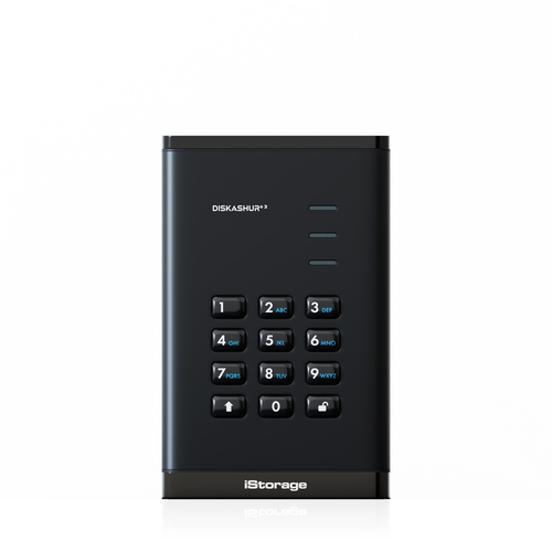 diskAshur3 HDD 256-bit 500GB - Black – iStorage