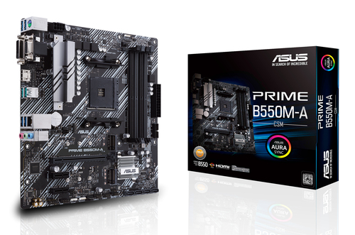 PRIME B550M-A/CSM ATX +2GLN+U3.2+M2 SATA6+4XDDR4 – ASUSTeK COMPUTER