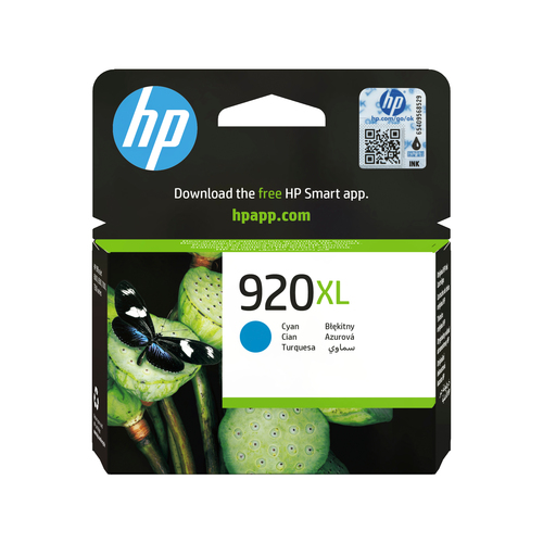 HP 920XL CYAN INKJET HP 920XL CYAN INK CARTRIDGE – HP Inc