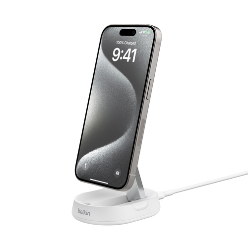 PRO 15W MAGNETIC CHARGESTAND EU WHT – Belkin Components
