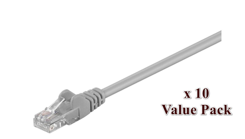 UTP CAT5E 5M GREY 10 PACK – MicroConnect