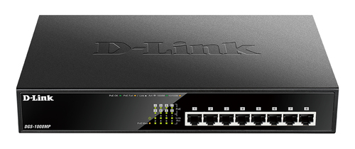 8-Port Desktop Gigabit PoE+ Switch – D-Link Systems