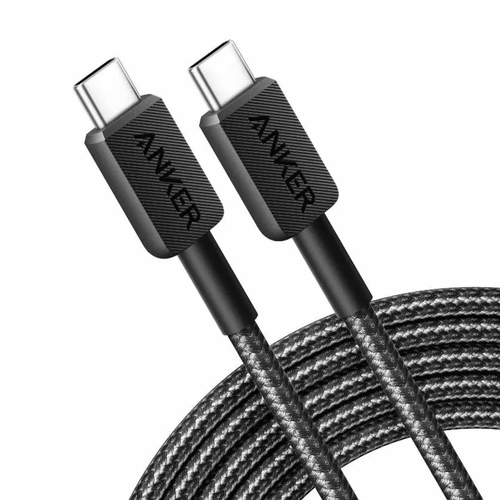 Anker 322 USB-C to USB-C Cable Nylon (0.9M Braided Black) 60W – Anker