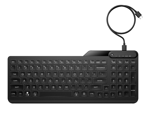 HP 405 Multi-Device Backlit Wired KB – HP Inc