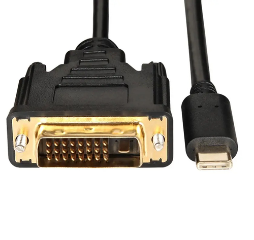 JLC Type C (Male) to DVI (Male) Cable - 1.8m - Black – JLC