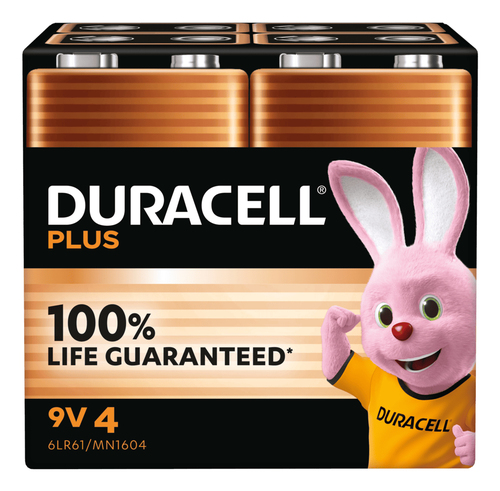DURACELL PLUS POWER 9V 4 PACK – Duracell