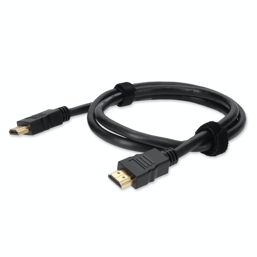 1m HDMI 1.4 Male to HDMI 1.4 Male Black Cable Which Supports Ethernet Channel For Resolution Up to 4096x2160 (DCI 4K) – AddOn