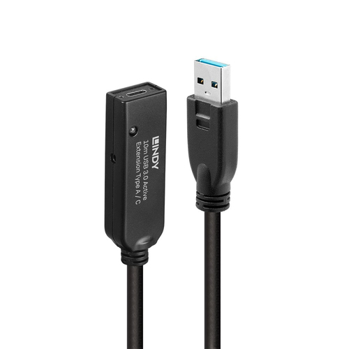 10m USB 3.0 Active Extension Type A to C – Lindy